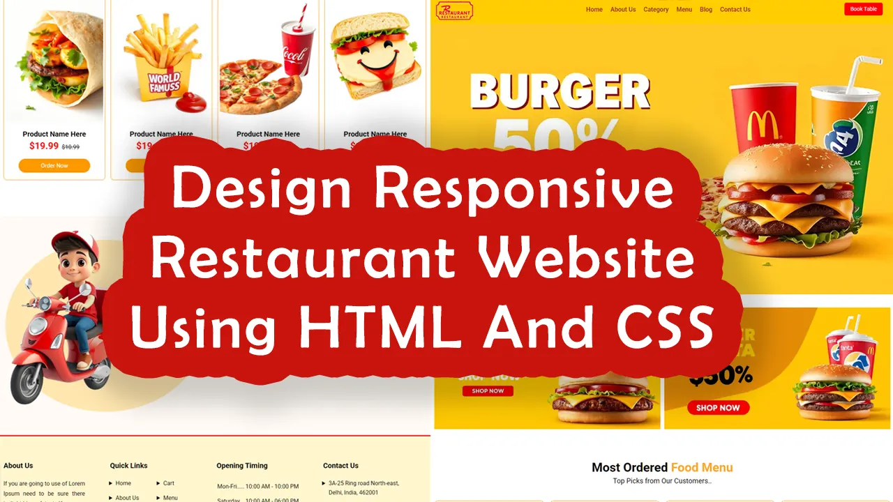 How to Create a Restaurant Website Using HTML and CSS